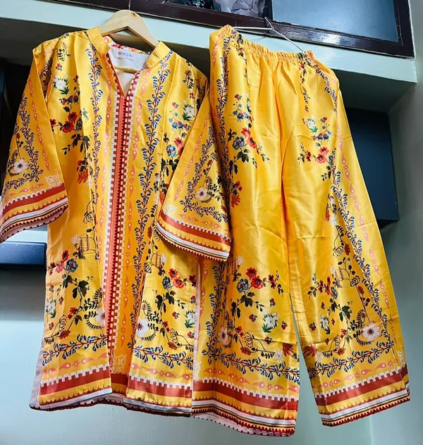 Yellow_Floral_Print_Kurta_Set_for_Women