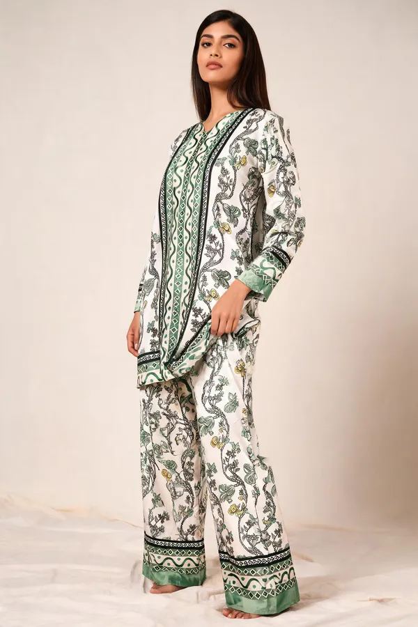 Multicolour_Floral_Print_Relaxed_Kurta_Set_For_Women