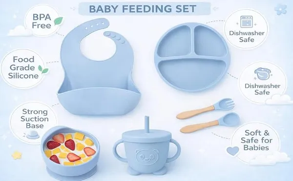 Blue_Silicone_Baby_Feeding_Set_For_Kids