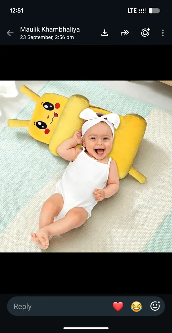 Yellow_Cotton_Foam_Cartoon_Character_Baby_Pillow_For_Kids