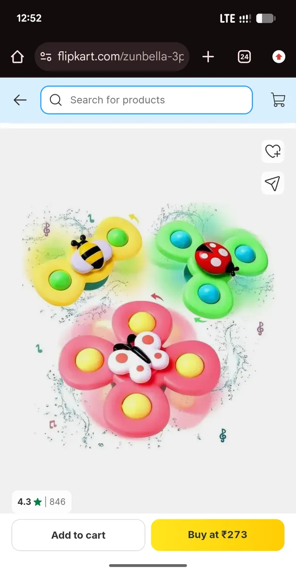 Multicolour_Flower_Shaped_Fidget_Spinner_Toy_Set_Of_3_-_Pack_of_3