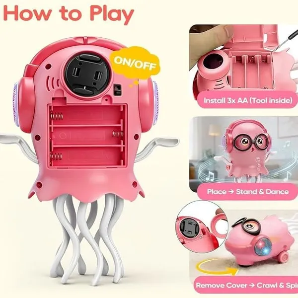 Pink_Plastic_Dancing_Jellyfish_Bump_And_Go_Electronic_Toy_For_Kids