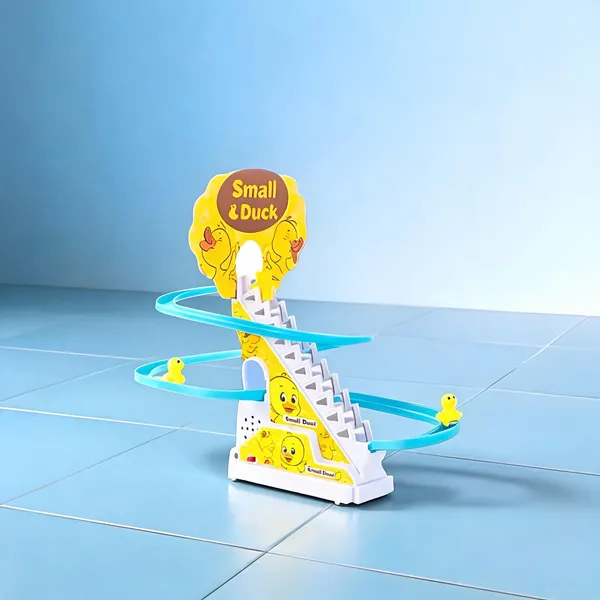 Yellow_Plastic_Duck_Track_Stair_Climbing_And_Plastic_Electronic_Sound_Toy_For_Kids_Combo_Set