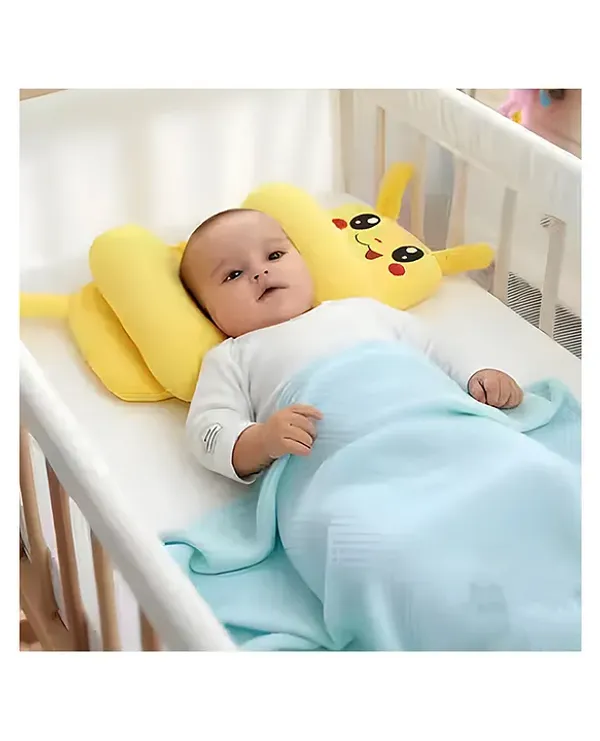 Yellow_Cotton_Foam_Cartoon_Character_Baby_Pillow_For_Kids