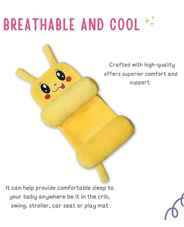 Yellow_Cotton_Foam_Cartoon_Character_Baby_Pillow_For_Kids