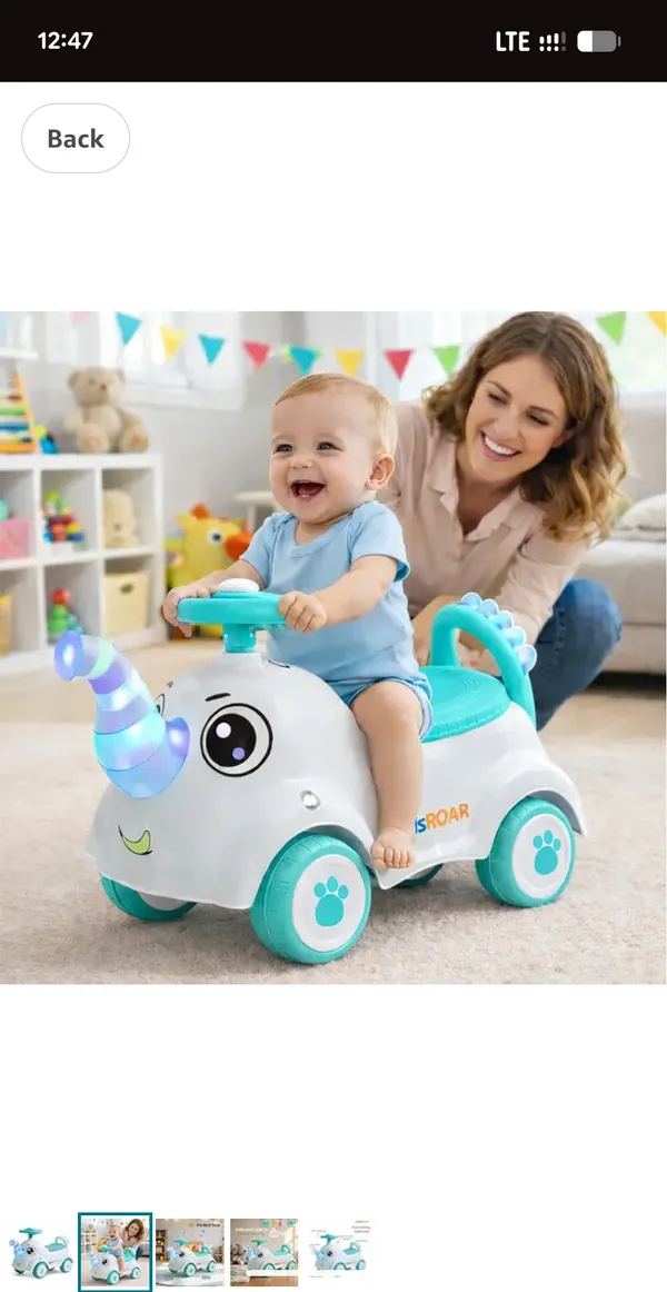 Blue_White_Plastic_Unicorn_Push_Ride-On_Toy_For_Kids