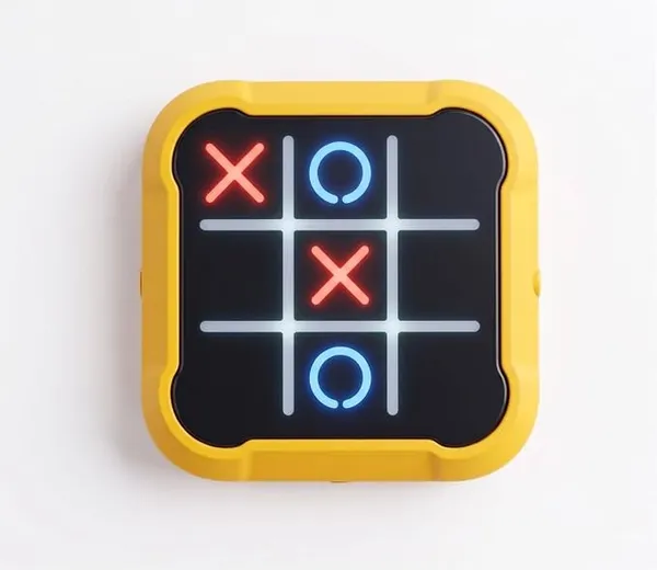 Yellow_Plastic_Electronic_Tic_Tac_Toe_Game_For_Kids