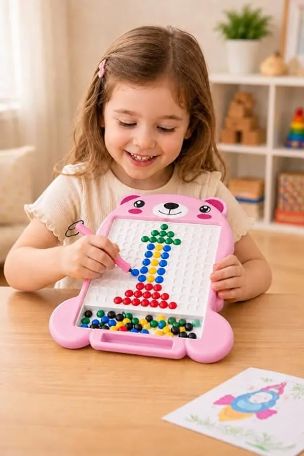 Pink_Plastic_Magnetic_Bead_Drawing_Activity_Board_For_Kids