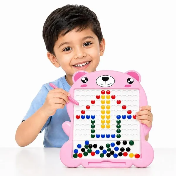 Pink_Plastic_Magnetic_Bead_Drawing_Activity_Board_For_Kids