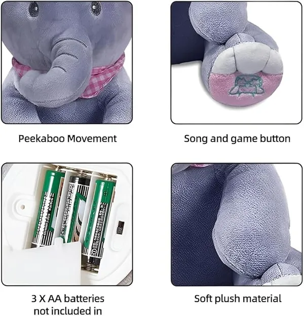 Grey_Polyester_Elephant_Stuffed_Soft_Toy_For_Kids