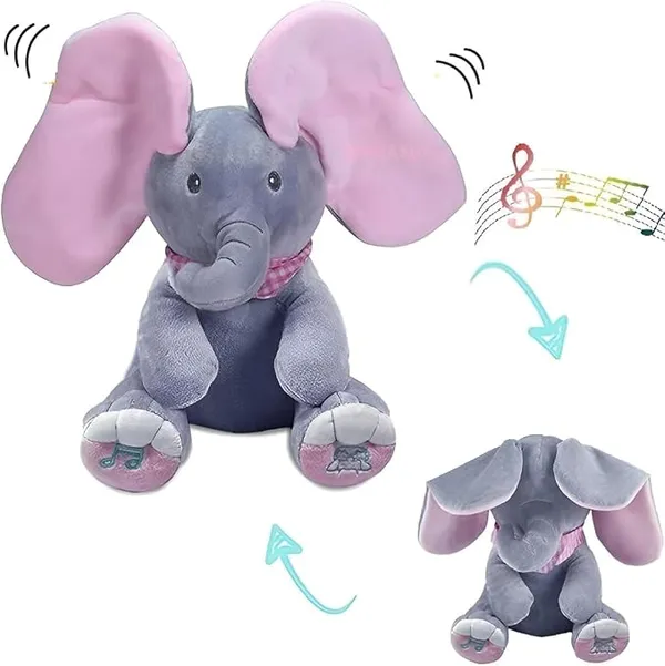Grey_Polyester_Elephant_Stuffed_Soft_Toy_For_Kids
