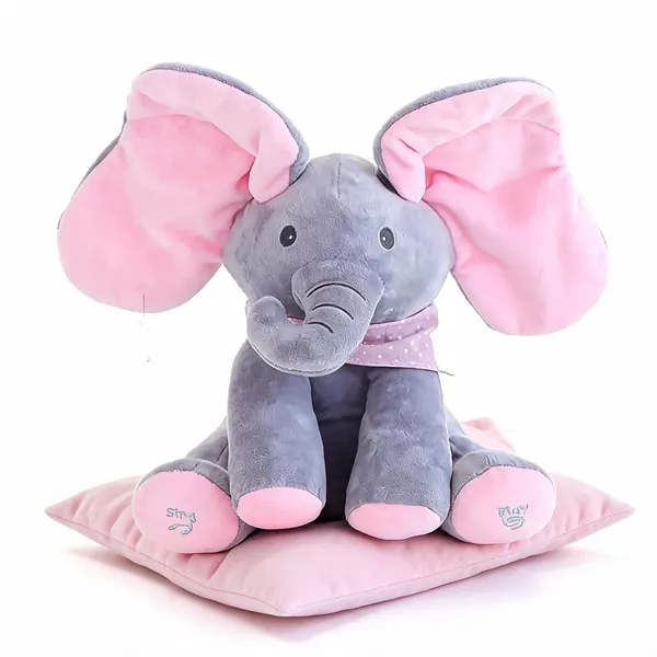 Grey_Polyester_Elephant_Stuffed_Soft_Toy_For_Kids