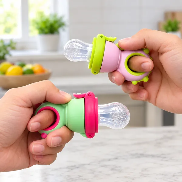Multicolour_Silicone_Bpa_Free_Baby_Fruit_Feeder_Pacifier_Pack_Of_2_-_Pack_of_3
