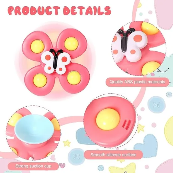 Multicolour_Flower_Shaped_Fidget_Spinner_Toy_Set_Of_3_-_Pack_of_3