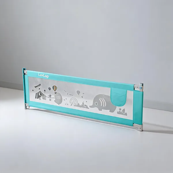 Turquoise_Mesh_Fabric_Bed_Safety_Rail_For_Kids