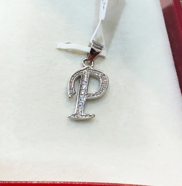 Silver-Toned_Rhinestone_P_Letter_Pendant_for_Women