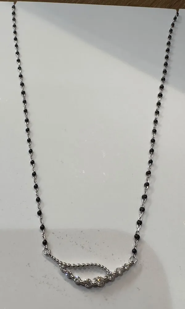 Black_Beaded_Silver_Tone_Necklace_for_Women