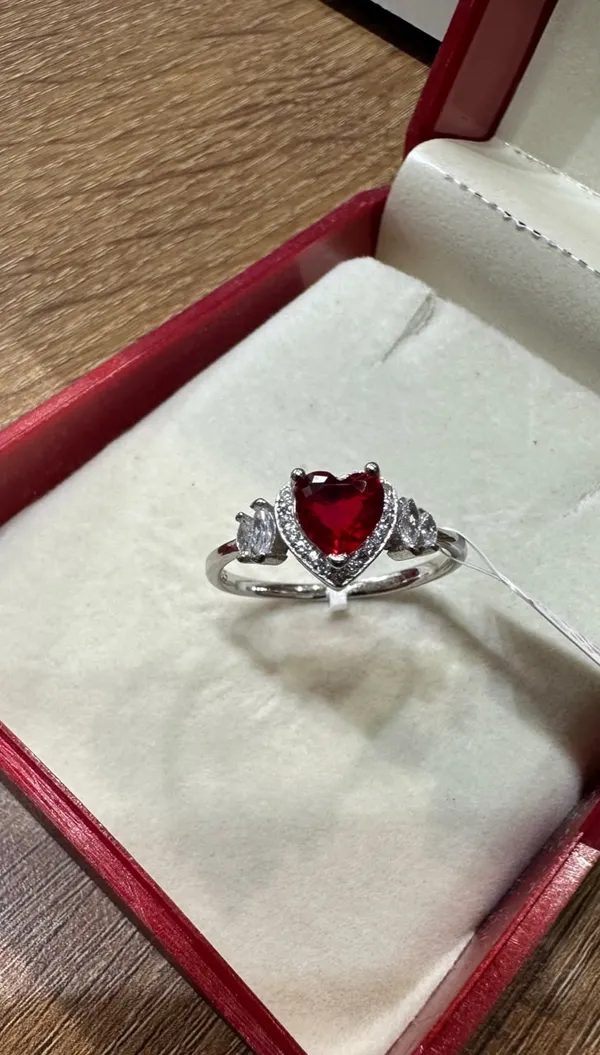 Silver-Tone_Red_Heart_Stone_Ring