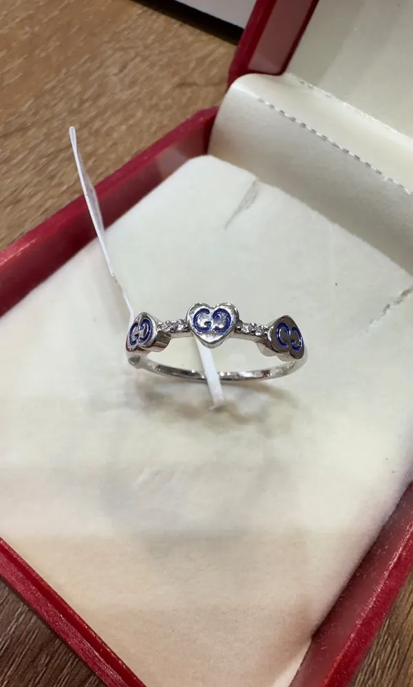 Silver_Tone_Blue_Enamel_Heart_Ring_for_Women