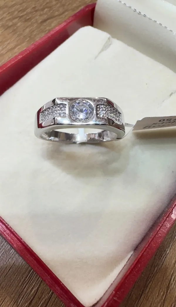 Silver_Tone_Crystal_Embellished_Ring_for_Men