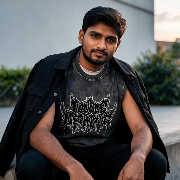 Black_Acid_Wash_Cotton_Sleeveless_Graphic_T-Shirt_For_Men