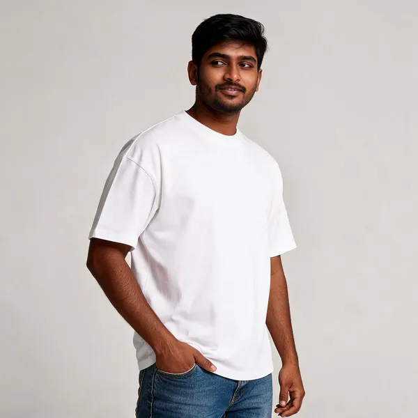 White_Cotton_Relaxed_Fit_Graphic_T-Shirt_For_Men
