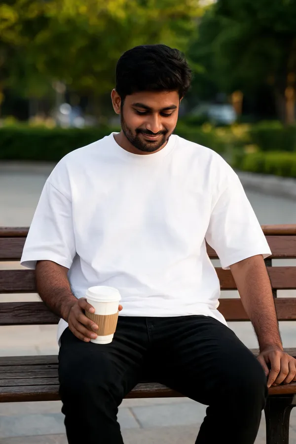 White_Cotton_Relaxed_Fit_Graphic_T-Shirt_For_Men