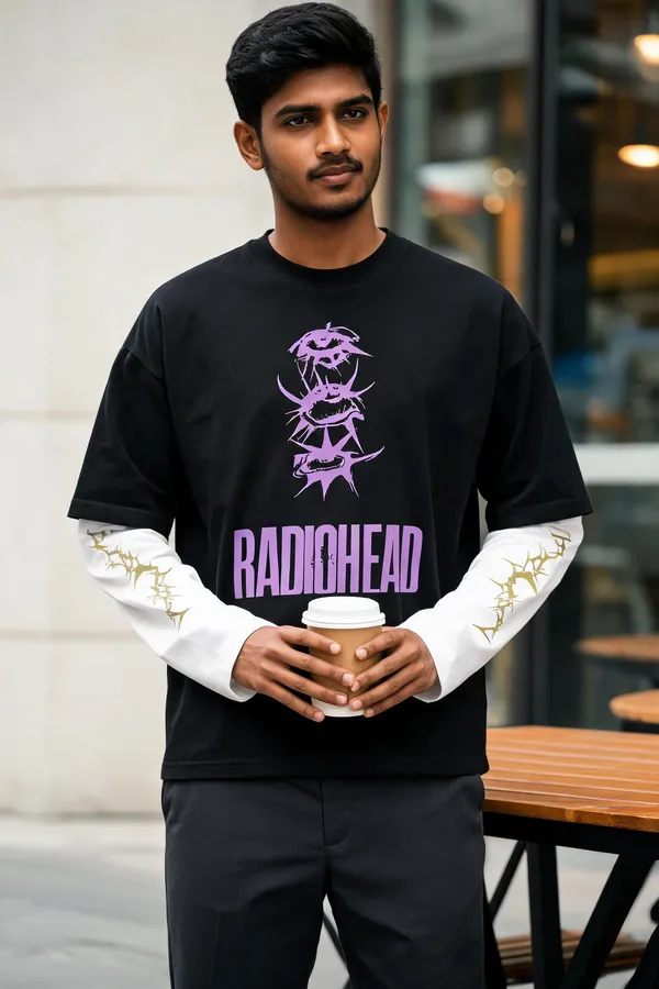 Black_&_White_Cotton_Layered_Oversized_Graphic_Tee_For_Men