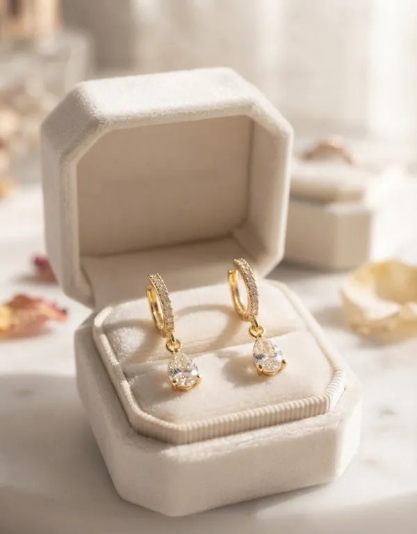 Brianna_Diamond_Tear_Drop_Huggy_Earrings