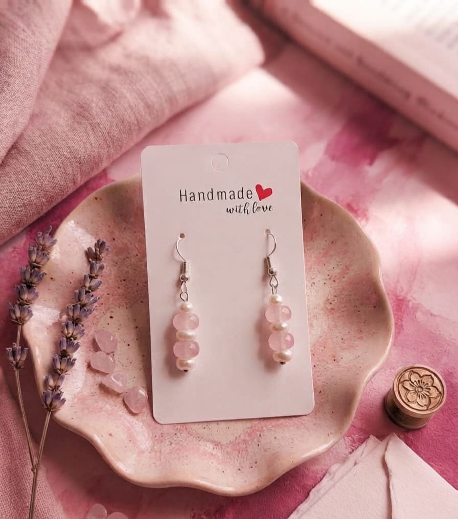 Cara_Handmade_Pink_Drop_Earrings