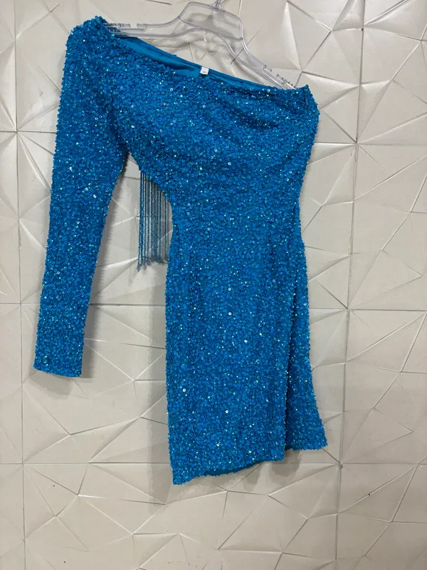 Blue_Net_Sequin_Bodycon_Dress_For_Women