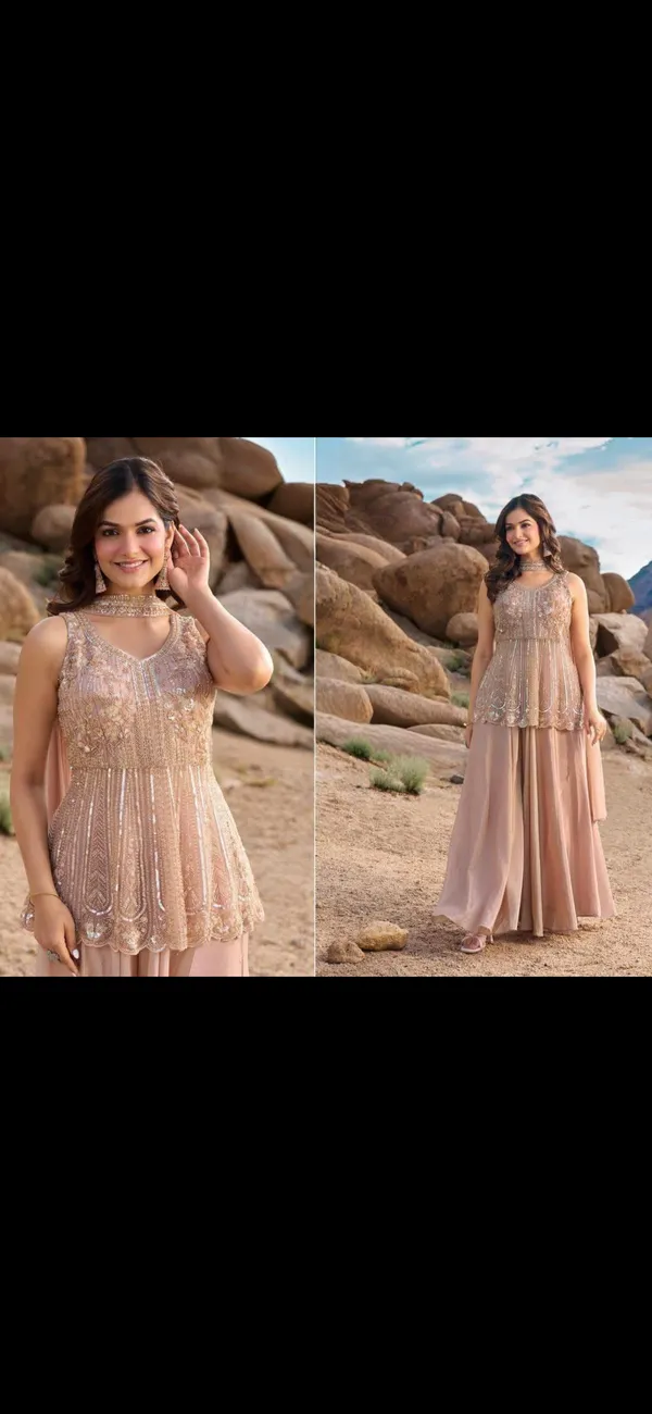Peach_Chinon_Embellished_Flared_Ethnic_Set_For_Women