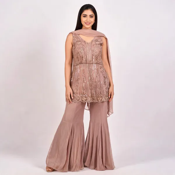Dusty_Rose_Georgette_Embellished_Sharara_Suit_Set_For_Women
