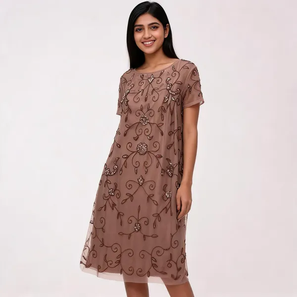 Mauve_Net_Embellished_Shift_Short_Dress_For_Women
