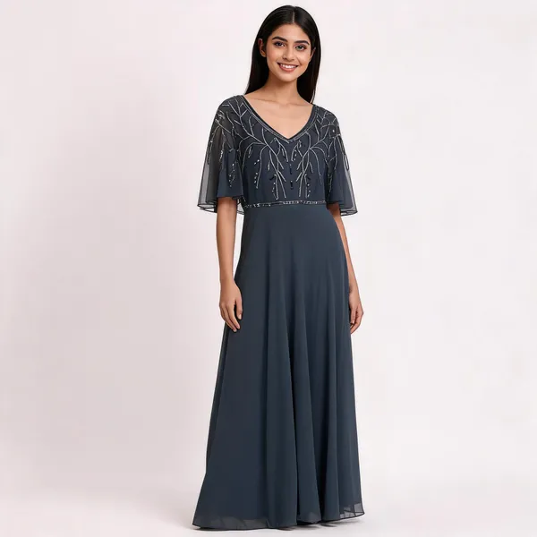 Navy_Georgette_Embellished_Flare_Gown_For_Women