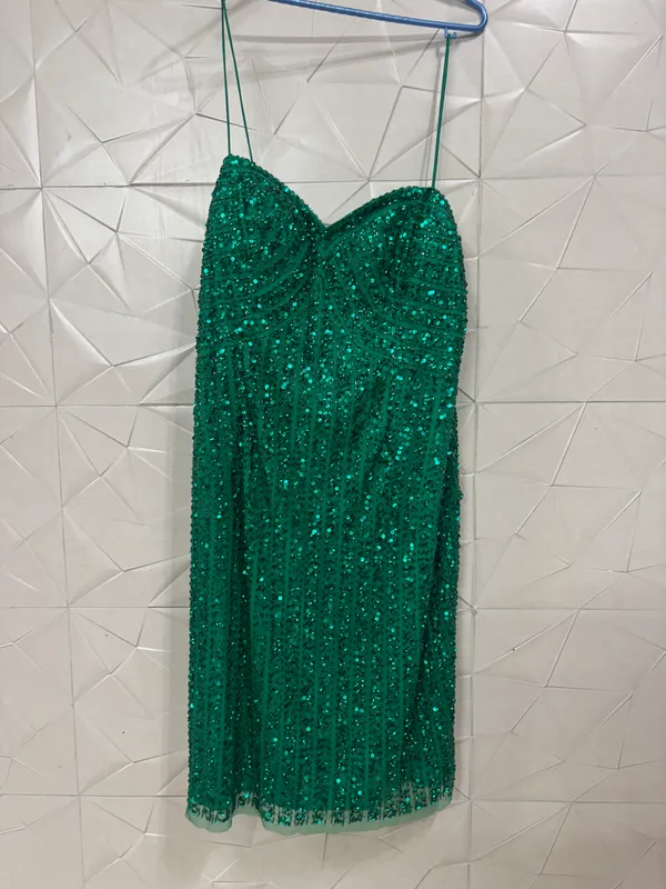 Green_Net_Sequin_Bodycon_Midi_Dress_For_Women