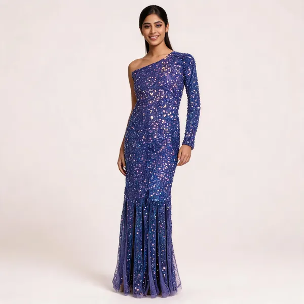Blue_Net_Sequin_Asymmetric_Flare_Maxi_Dress_For_Women