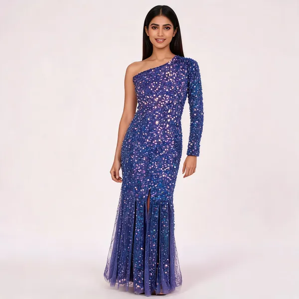 Blue_Net_Sequin_Asymmetric_Flare_Maxi_Dress_For_Women