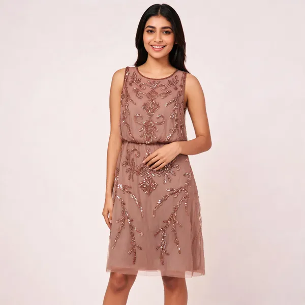 Mauve_Net_Embellished_Sleeveless_Shift_Dress_For_Women