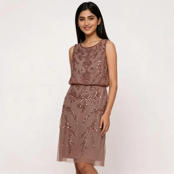 Mauve_Net_Embellished_Sleeveless_Shift_Dress_For_Women