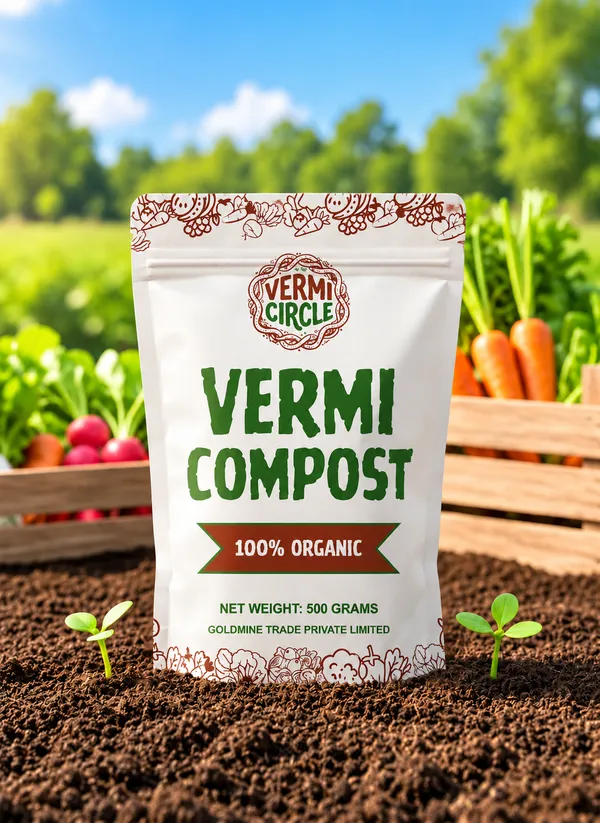 500_Grams_Vermicompost_100%_Organic_-_Pack_Of_6