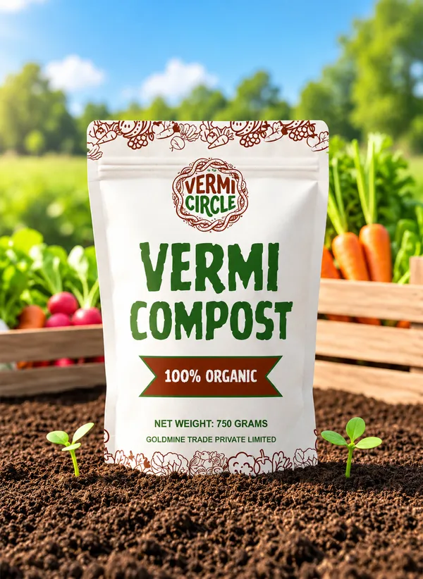 750_Grams_Vermicompost_100%_Organic_-_Pack_Of_4