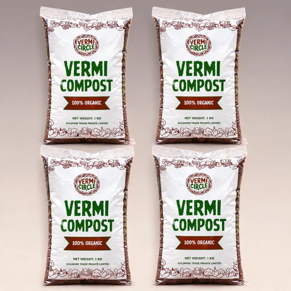 1Kg_Vermicompost_100%_Organic_-_Pack_Of_4