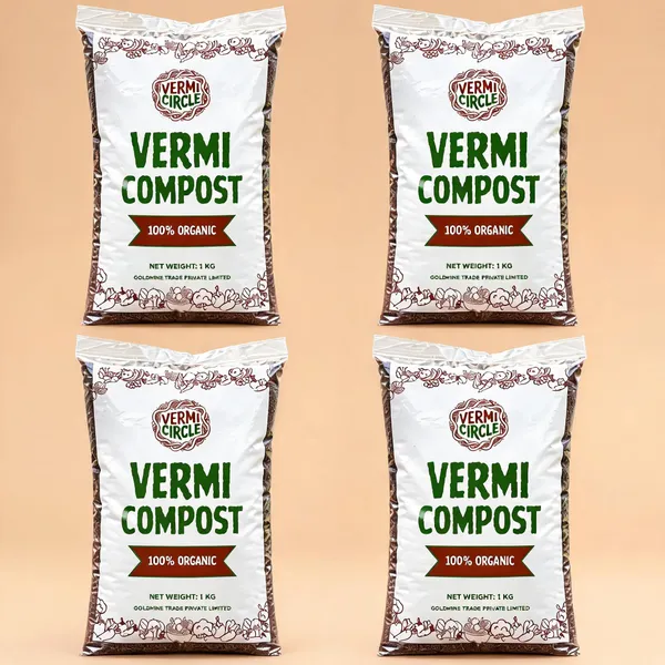 1Kg_Vermicompost_100%_Organic_-_Pack_Of_4