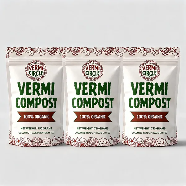 750_Grams_Combo_100%_Organic_Vermicompost_-_Pack_Of_3