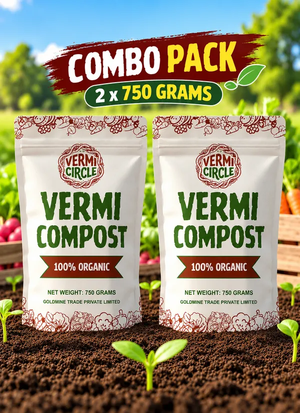 750_Grams_Combo_100%_Organic_Vermicompost_-_Pack_Of_3