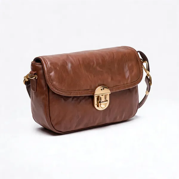Brown_Pu_Leather_Structured_Crossbody_Bag_For_Women