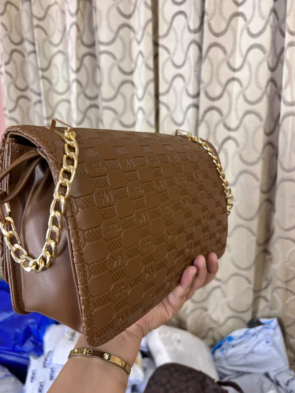 Brown_Embossed_Michael_Kors_Clutch_Bag_for_Women