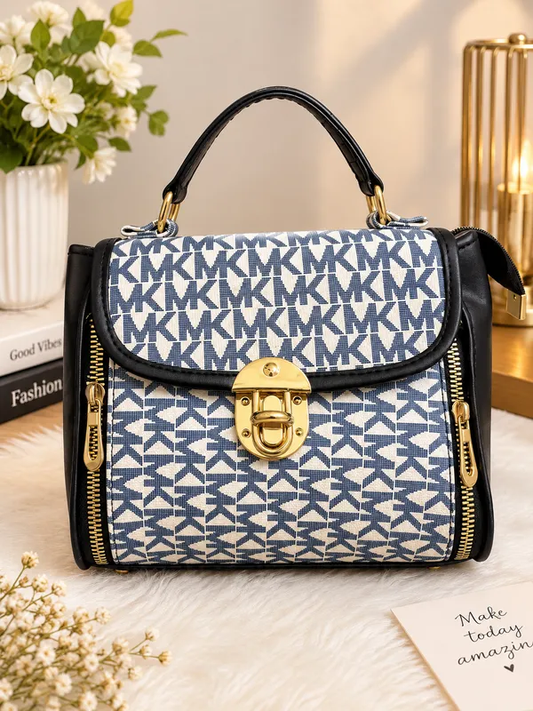 Blue_Canvas_Structured_Handbag_For_Women