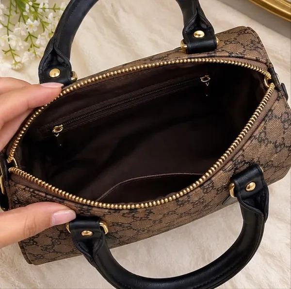 Brown_And_Grey_Synthetic_Leather_Handbag_for_Women